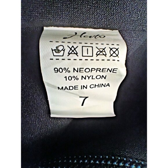 Hevto Kids Wetsuit for Boys Girls Neoprene Full WetSuit Size 7 Green Blue - Picture 10 of 10